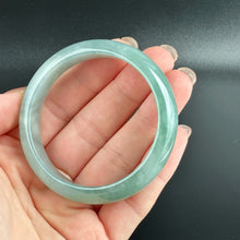 Load image into Gallery viewer, 80157 57.0mm Highly Translucent Blue Jadeite Bangle
