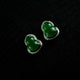 Twin Blossoms Jadeite Earring  双翠凝芳
