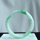 Emerald Mist over Snow 57.8mm Jadeite Bangle 雪里翠
