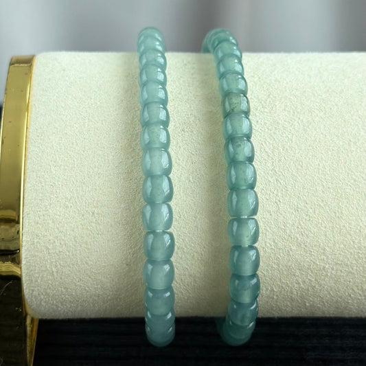 Aqua Halo Jadeite Bracelet 青澄玉环