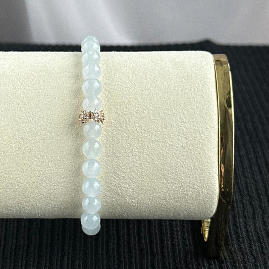 Dewdrop Light 6.7mm Jadeite Bracelet 露华轻吟