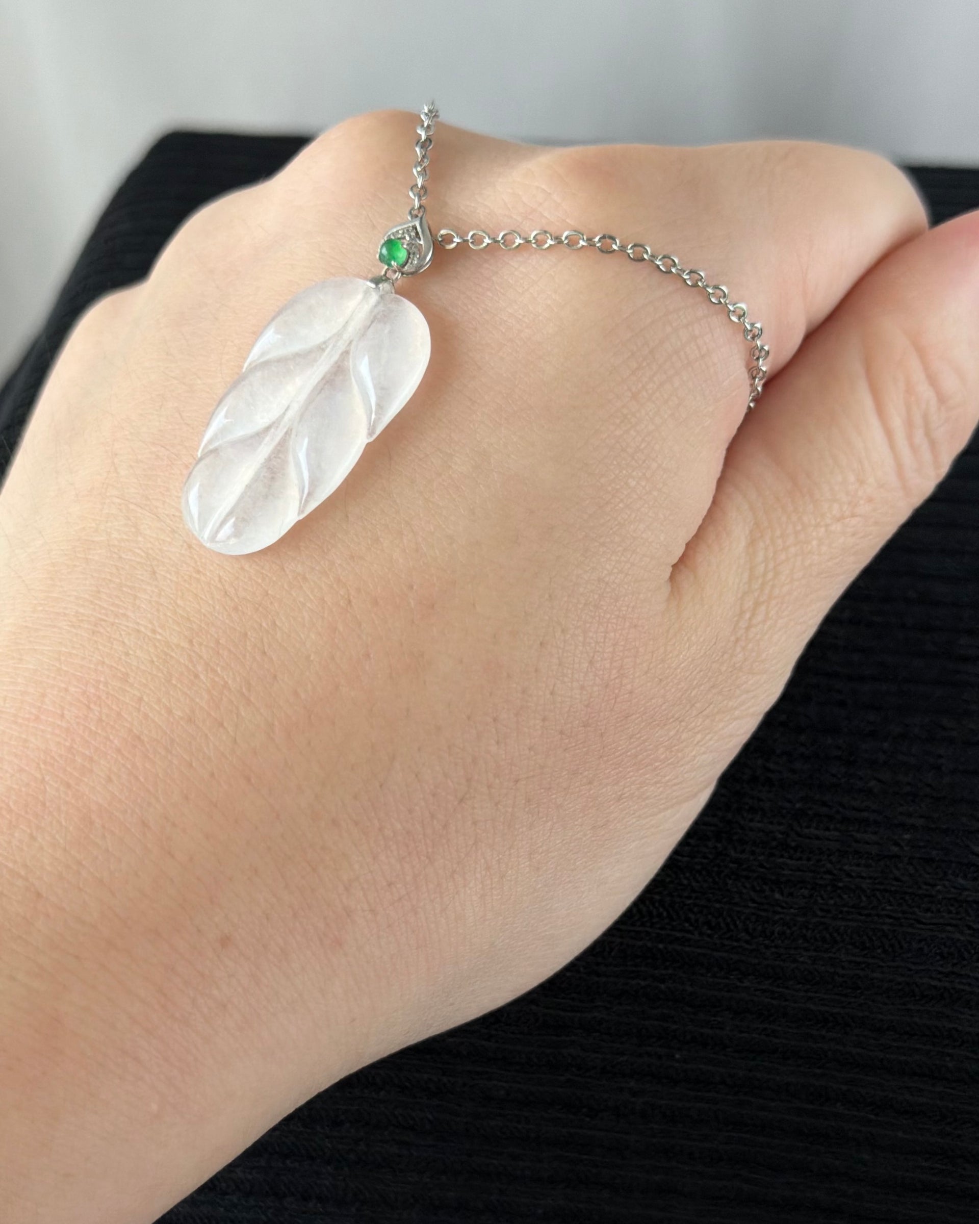 First Frost of Hokkaido Jade Pendant 北海道初雪 (Preview)