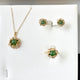 89522 Green Nephrite Jade 3-pcs Set