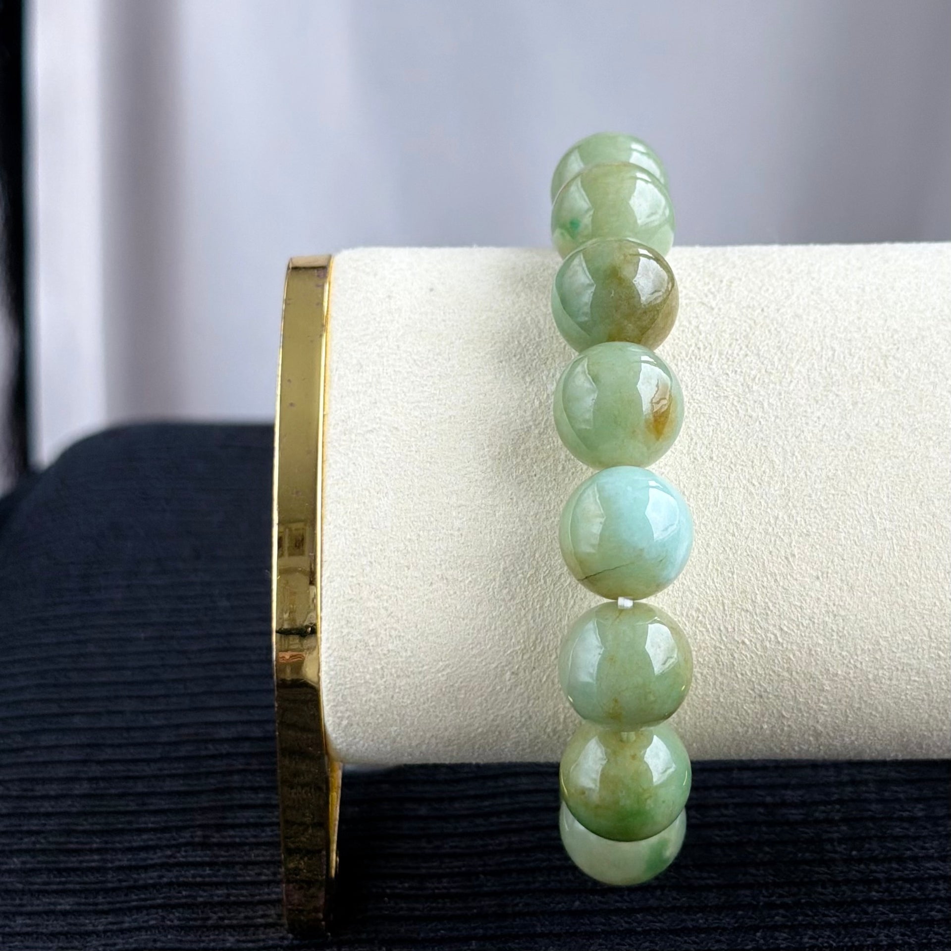 Whispers of an Ancient Forest 13.5mm Jadeite Bracelet 幽林古语