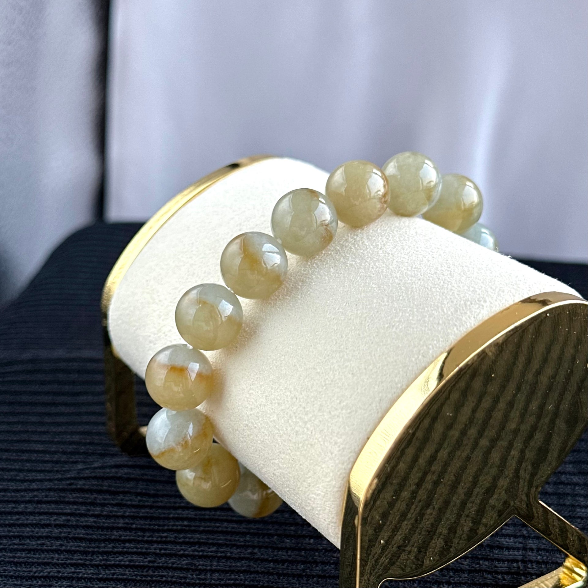 Golden Dawn 12.5mm Jadeite Bracelet 金曦初绽