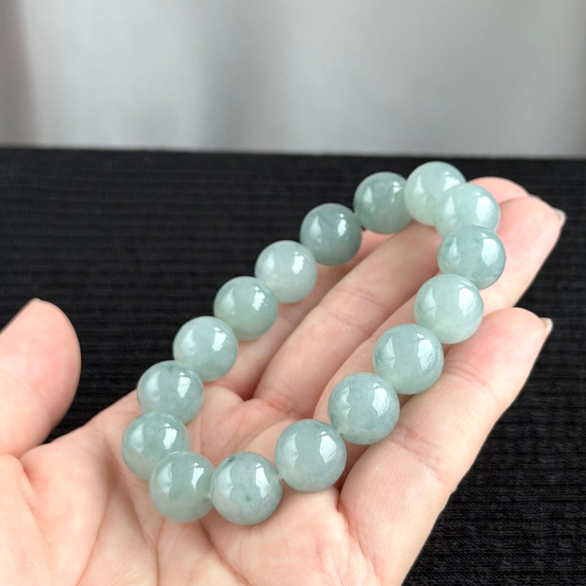 Northern Skies 12.6mm Jade Bracelet 北境天光