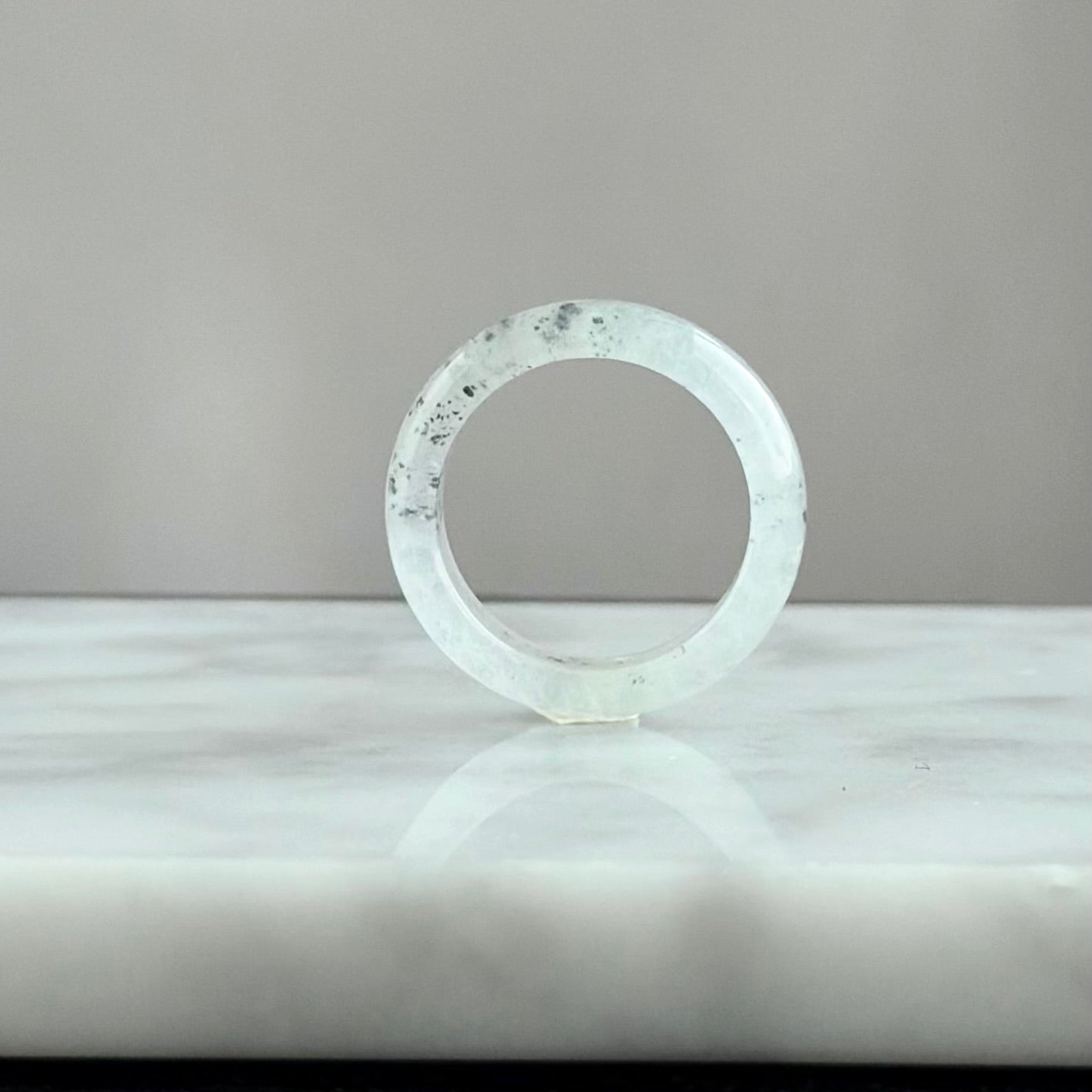 The Stardust Galaxy: Zen Horizon 18.0mm Jadeite Ring 星辰流光