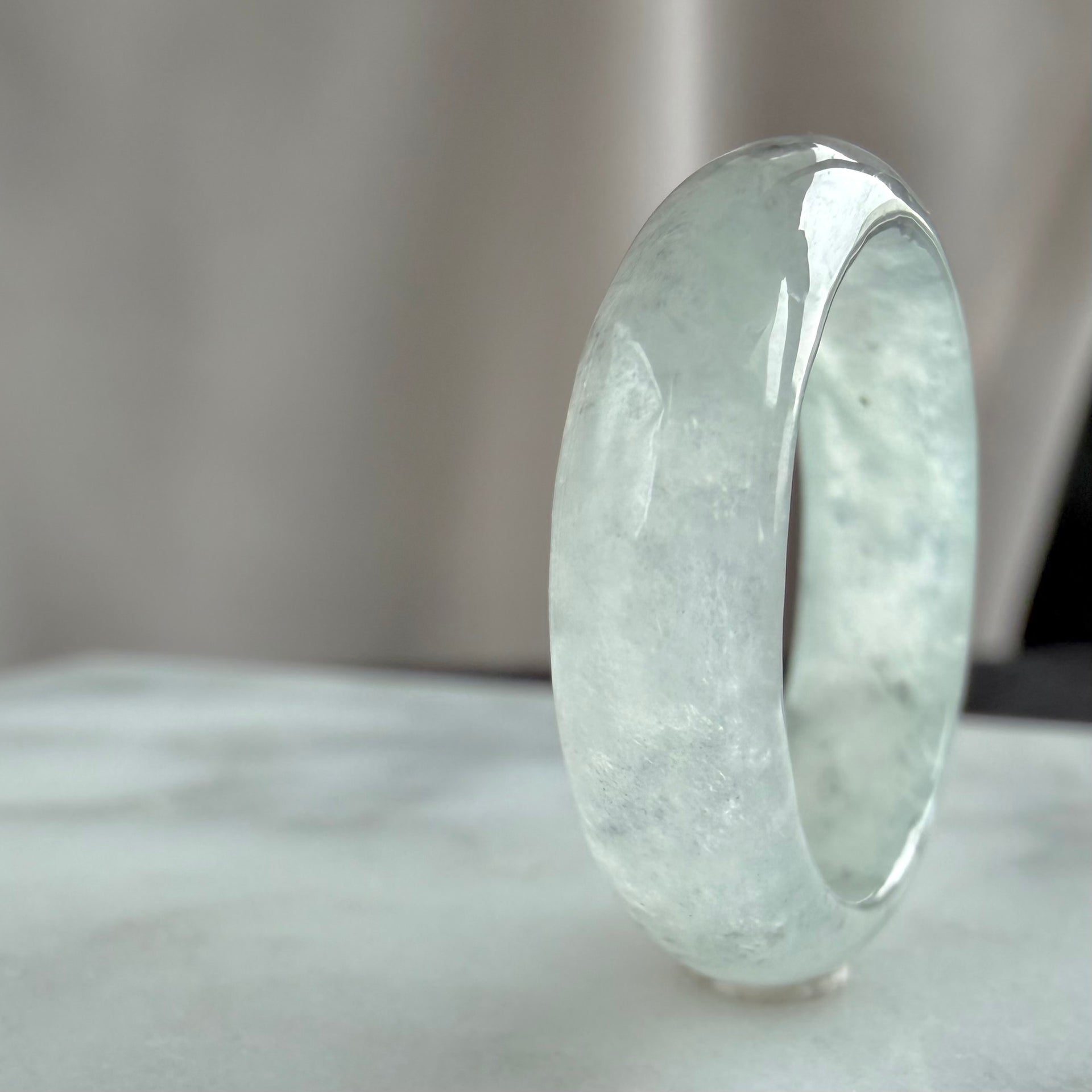 18.0mm Quiet Clarity Jadeite Ring 静澄