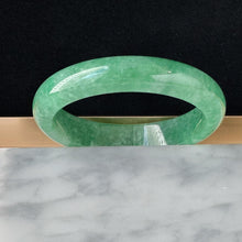 Load image into Gallery viewer, 123055 54.5mm Full Intense Green Jade Bangle

