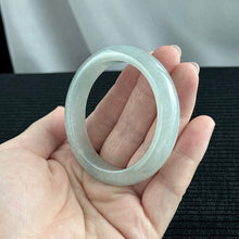 Load image into Gallery viewer, Whispers of Frost Jadeite Bangle 53.7mm 霜语
