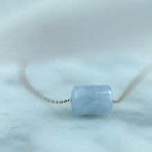 Load image into Gallery viewer, 90538 Lavender Jadeite Barrel Pendant
