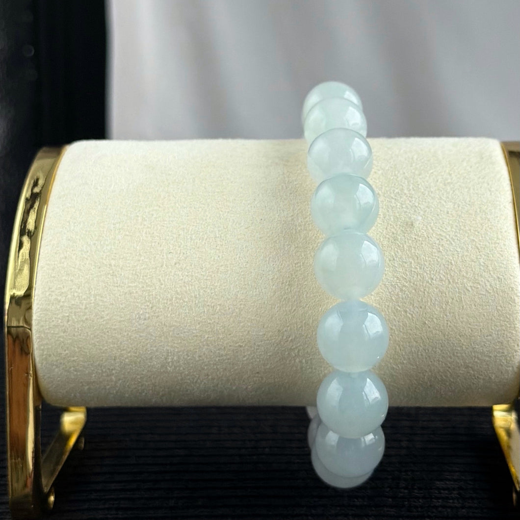 Lunar Drift 12.0mm Jadeite Bracelet 月澜浮光