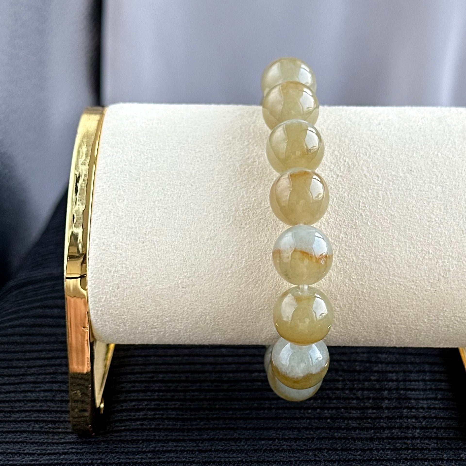 Golden Dawn 12.5mm Jadeite Bracelet 金曦初绽