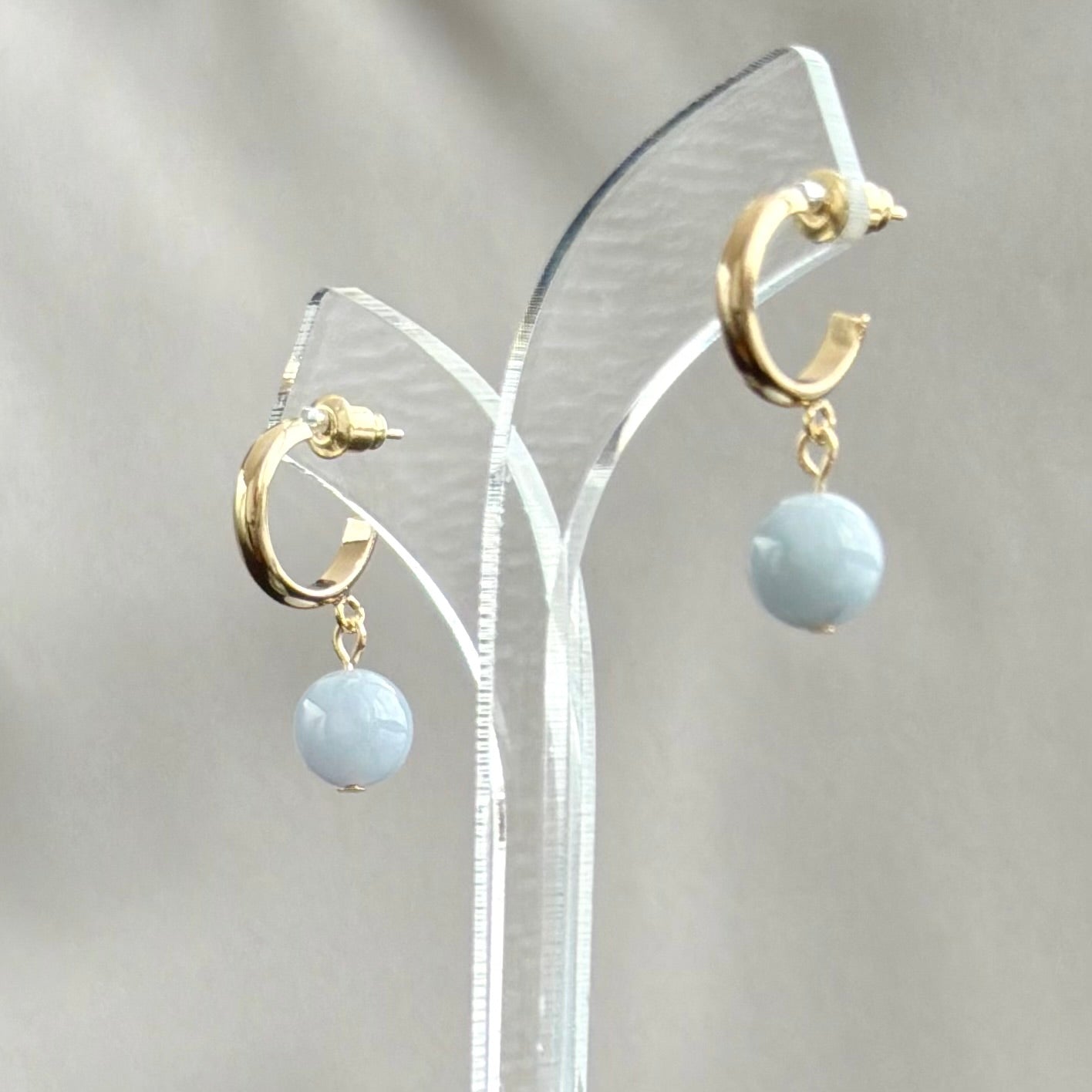 Whispers of Wisteria Jadeite Earrings 藤紫低语