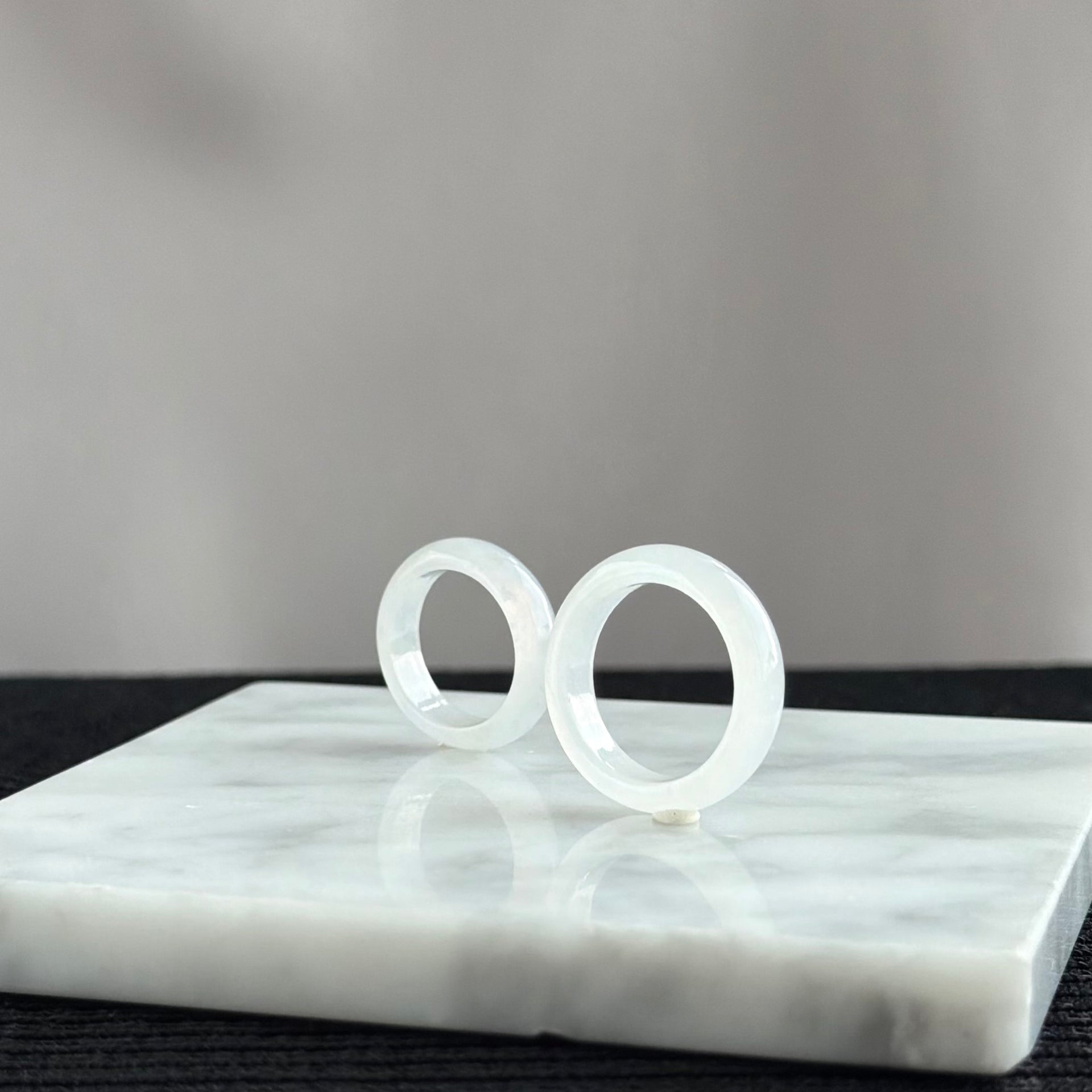 The Lunar Glace Jadeite Ring 月莹冰晶