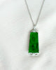 Deep Emerald Bloom Jade Pendant 浓翠藏花 (Preview)