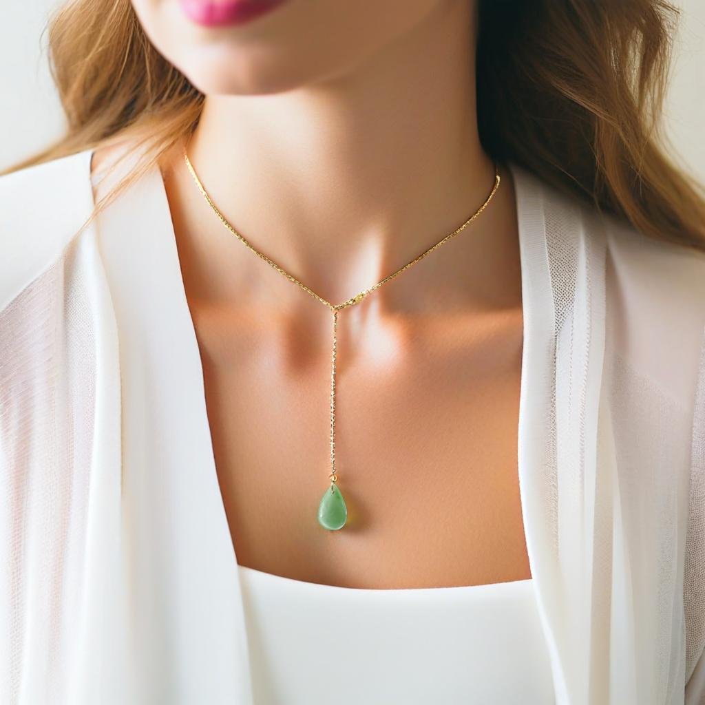 22389 Ja’dew Aura Citrine Jade Necklace