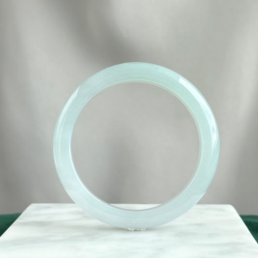 Veil of the Jade Sea Jadeite Bangle 52.6mm 玉海轻纱