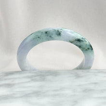 Load image into Gallery viewer, 204553 52.0mm Colour of Spring Purple with Green Jadeite Bangle
