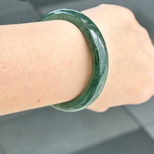 Load image into Gallery viewer, 31957 56.6mm Emerald Ocean’s Whisper Bluish Green Jadeite Bangle
