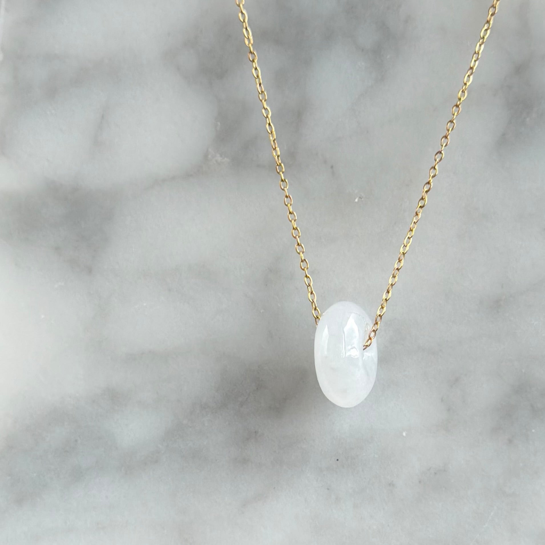 Snowmist Charm Jadeite Pendant 雪雾小环