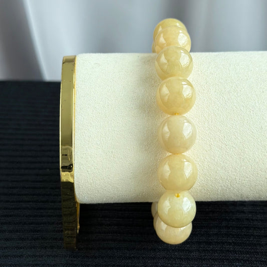 Gold Harvest Jade 13.7mm Jadeite Bracelet 禾金玉泽