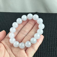 Load image into Gallery viewer, Lavender Frost 12.7mm Jadeite Bracelet 薰光霜影
