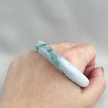 Load image into Gallery viewer, 204553 52.0mm Colour of Spring Purple with Green Jadeite Bangle

