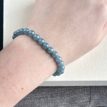 Load image into Gallery viewer, 120188 Royal Blue Translucence Type A Jadeite Beaded Bracelet
