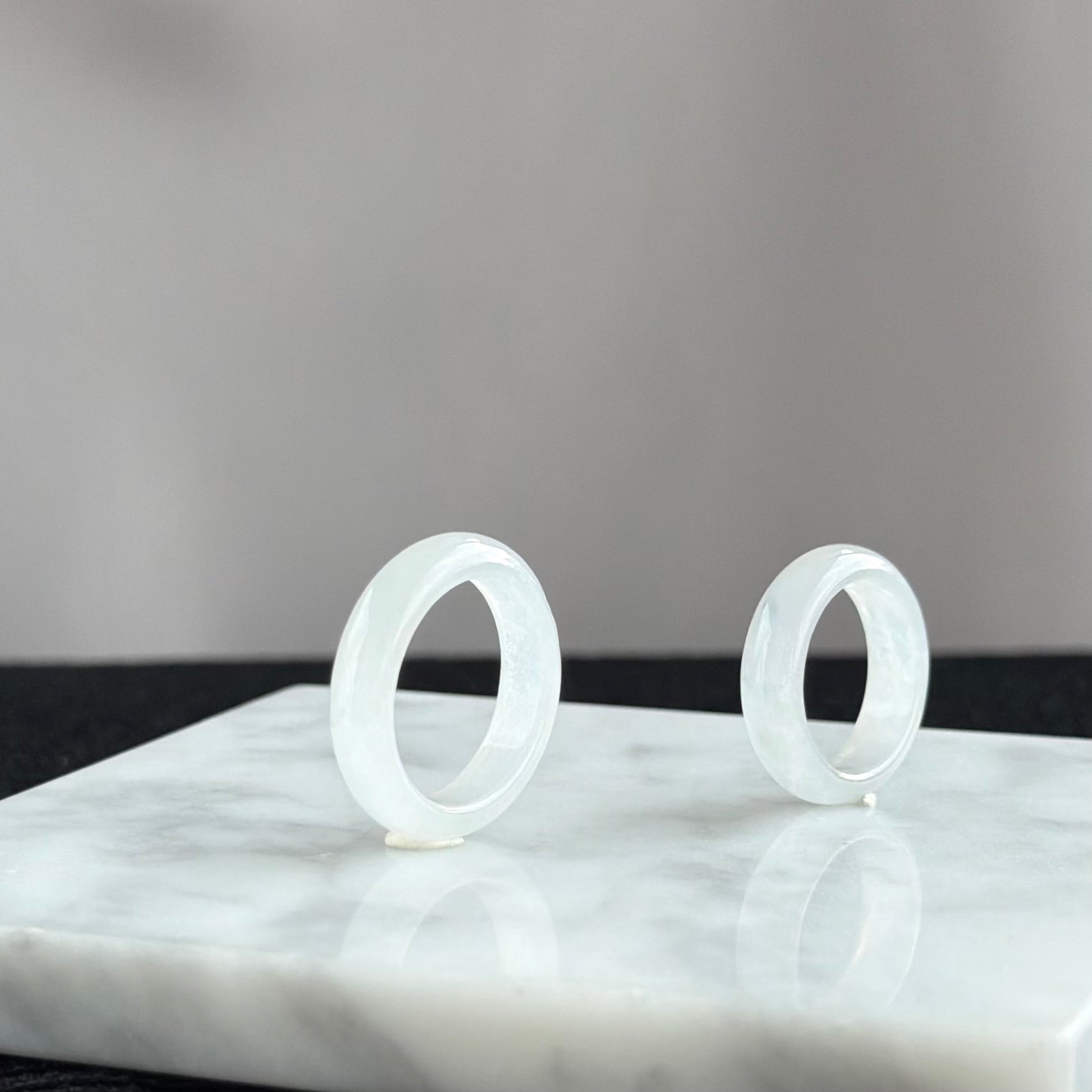 The Lunar Glace Jadeite Ring 月莹冰晶