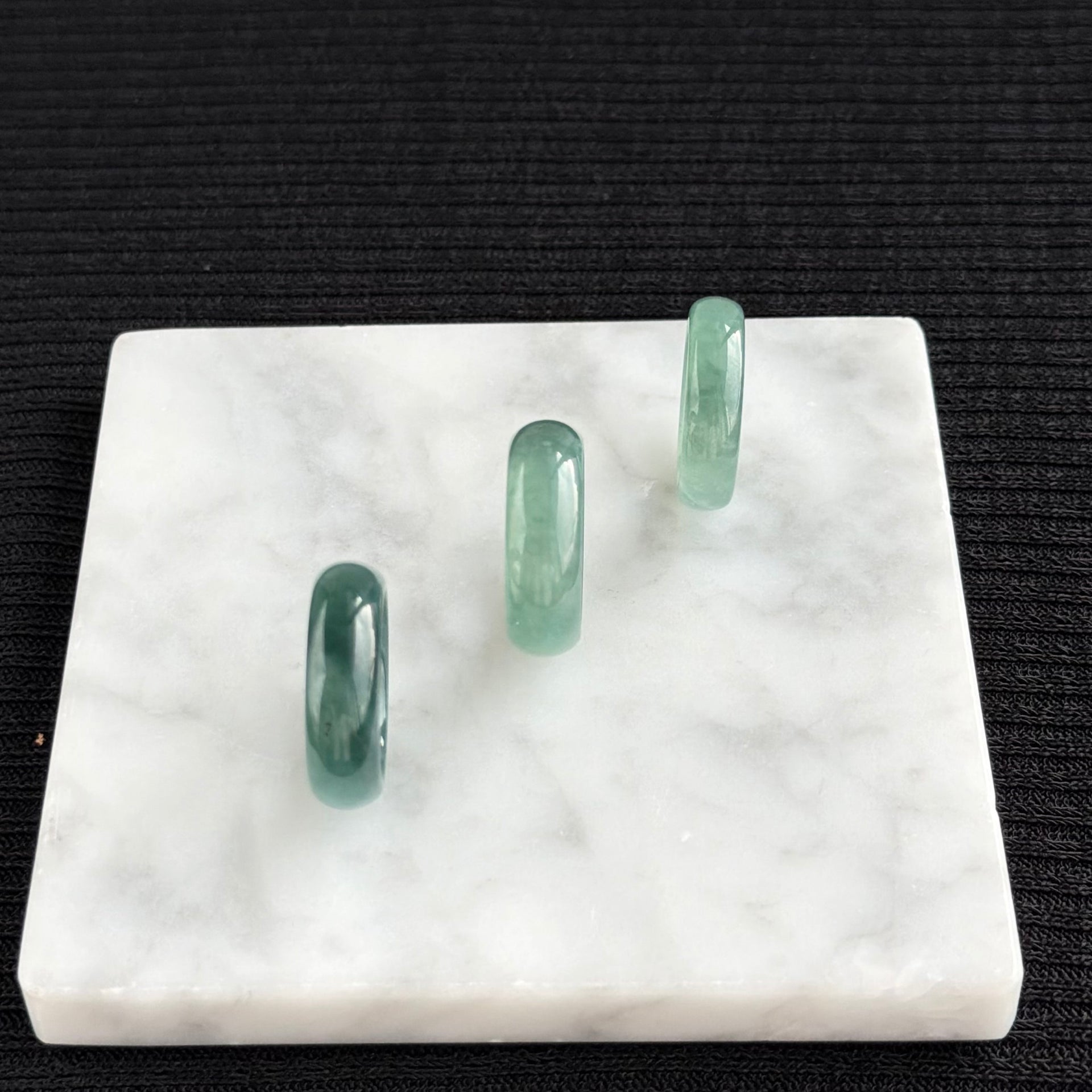 The Teal Aurora Jadeite Ring 翠影极光