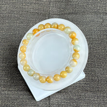 Load image into Gallery viewer, 13288 Honey Toffee Type A Jadeite Beaded Bracelet
