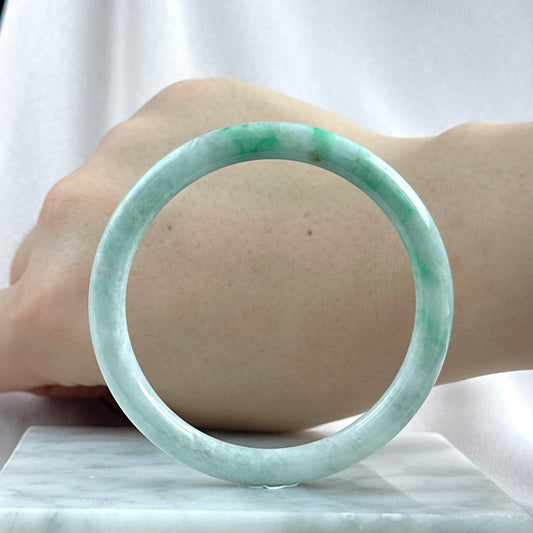 Spring Whispers Jadeite Bangle 55.7mm 春语