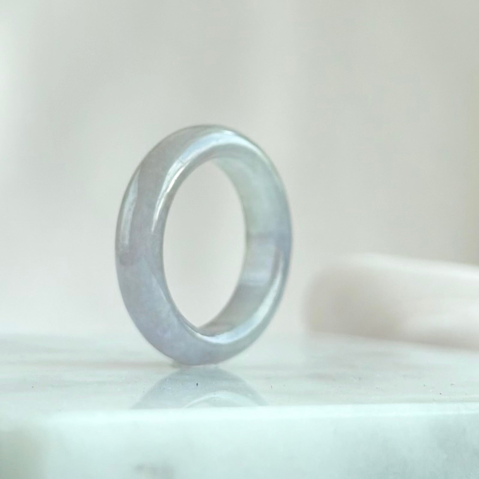 19.0mm Wisteria Dream Jadeite Ring 紫藤梦影