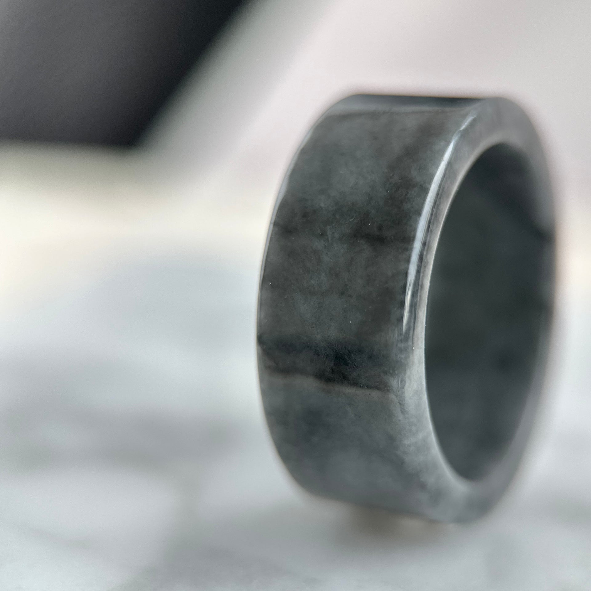 Wuji Panzhi Jadeite Ring