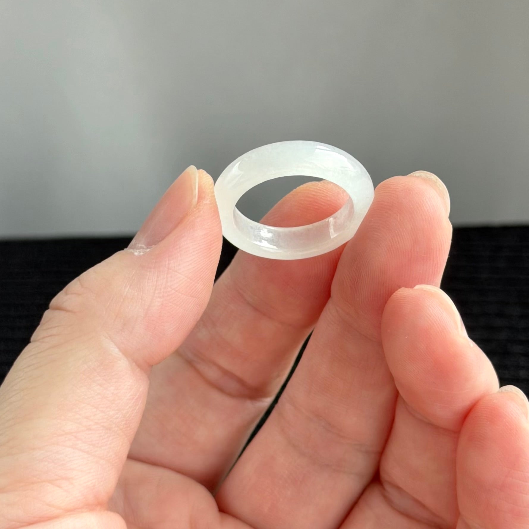 The Lunar Glace Jadeite Ring 月莹冰晶