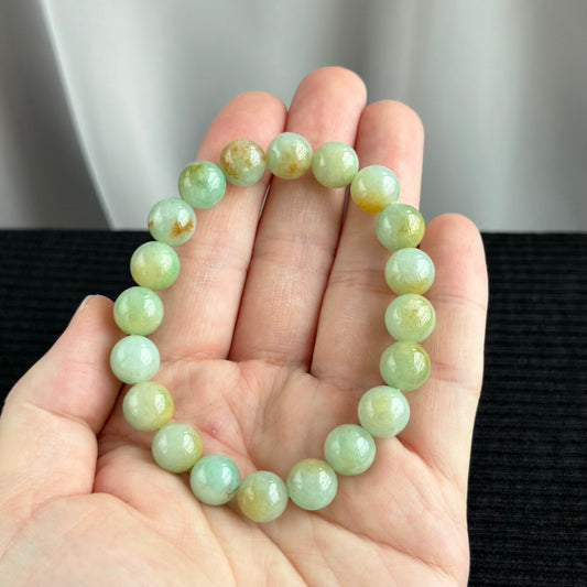 Meadow Honey Jade 10.0mm Bracelet 野蜜青原