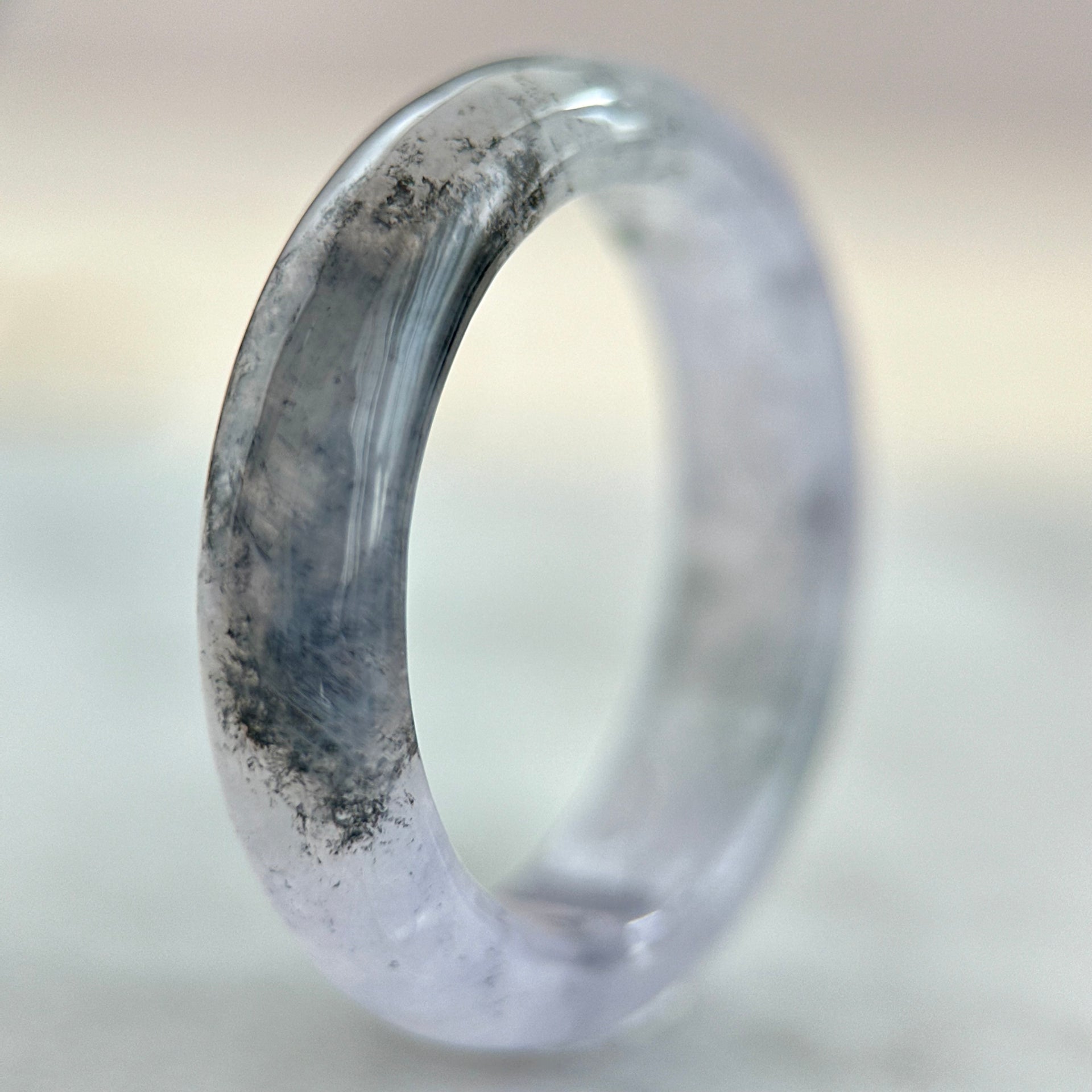 Icy Lavender Wuji Jadeite Ring