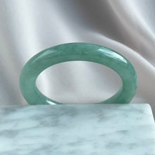 Load image into Gallery viewer, Whisper of Jade Feathers (翠羽光吟) Rounded Jadeite Bangle
