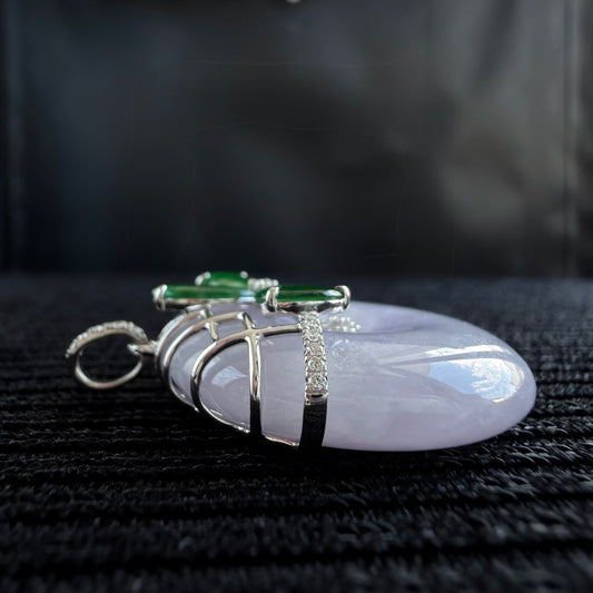 Garden of Twilight Jadeite Pendant 晓庭紫韵