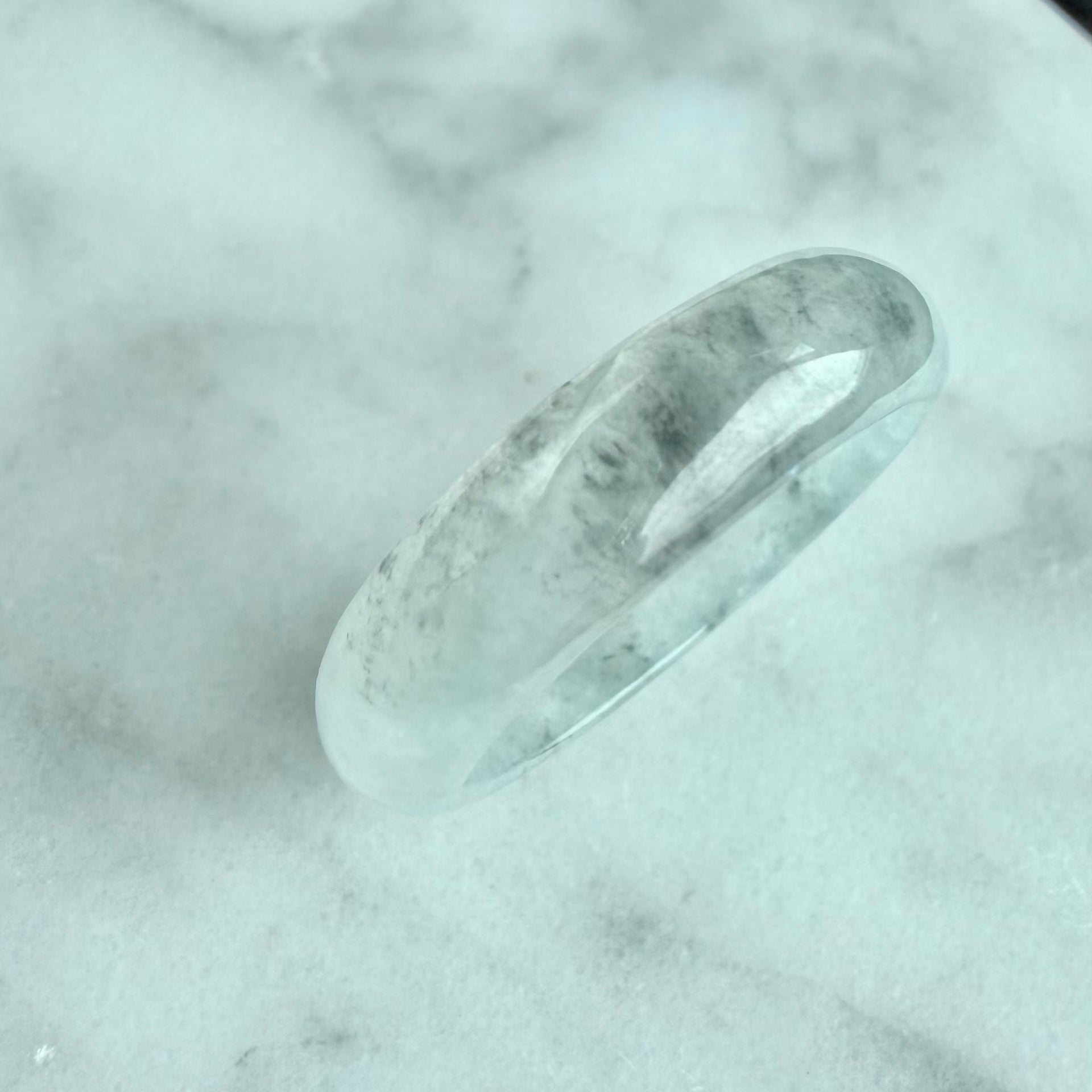 18.0mm Quiet Clarity Jadeite Ring 静澄