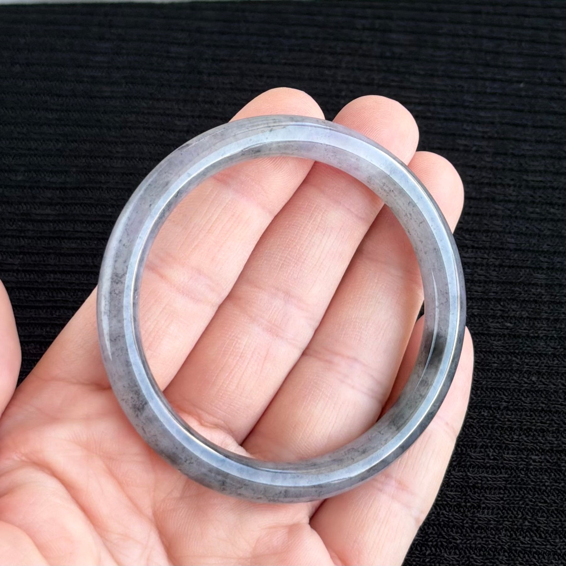 Twilight over the Silk Road Jadeite Bangle 54.8mm 西域晚霞