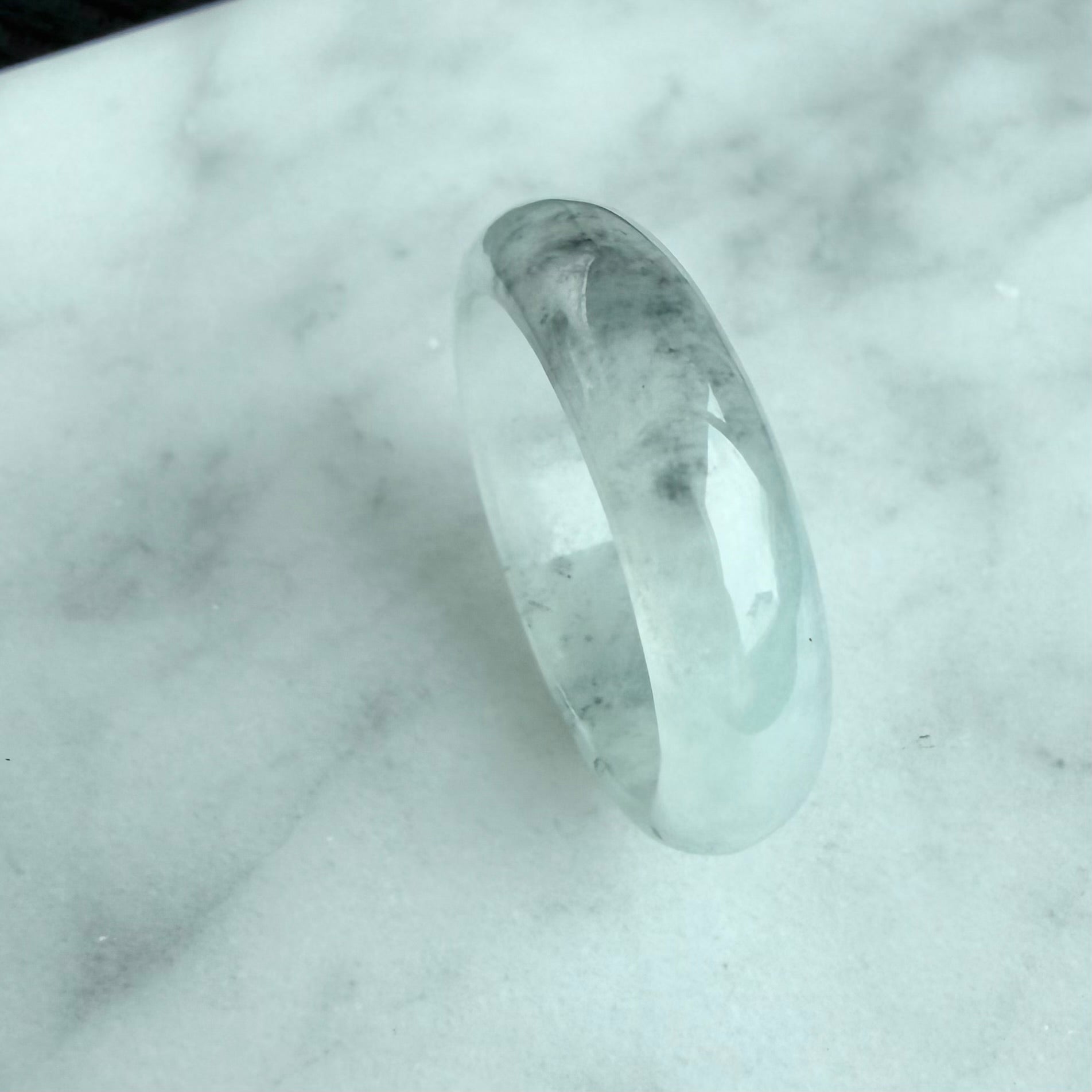 18.0mm Quiet Clarity Jadeite Ring 静澄