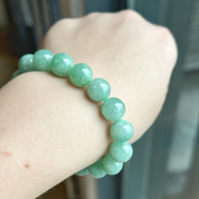 Load image into Gallery viewer, 72388 Watery Apple Green Type A Jadeite Beaded Bracelet
