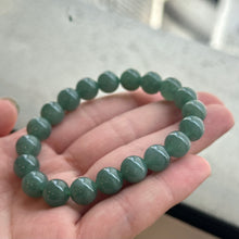Load image into Gallery viewer, 30386 Translucent and Jelly-like Blue Burmese Type A Jade Beaded Bracelet
