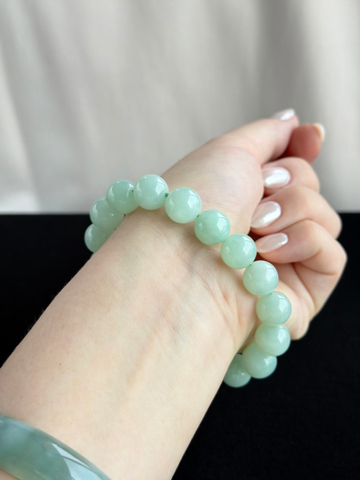 The Classic Evergreen 12.0mm Jadeite Bracelet 长青 (Preview)