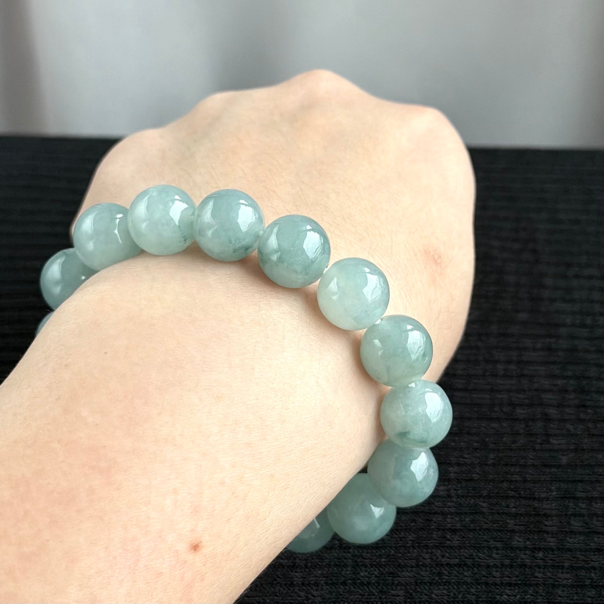 Northern Skies 12.6mm Jade Bracelet 北境天光