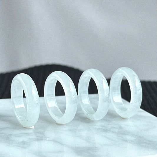 (Restocked) Icy White Jadeite Ring
