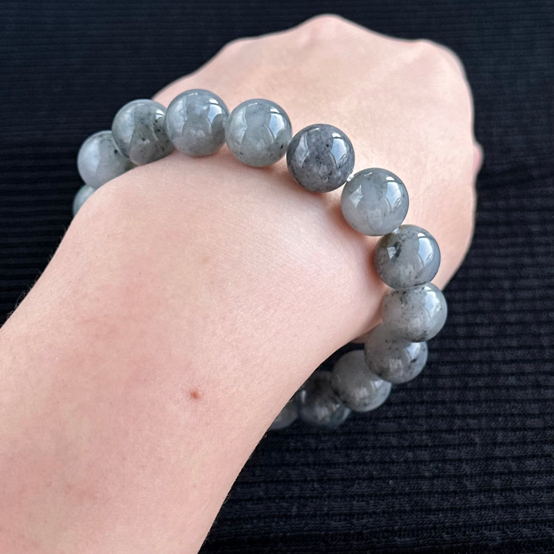 Cloudveil Peaks 13.0mm Jadeite Bracelet 云岚峰影