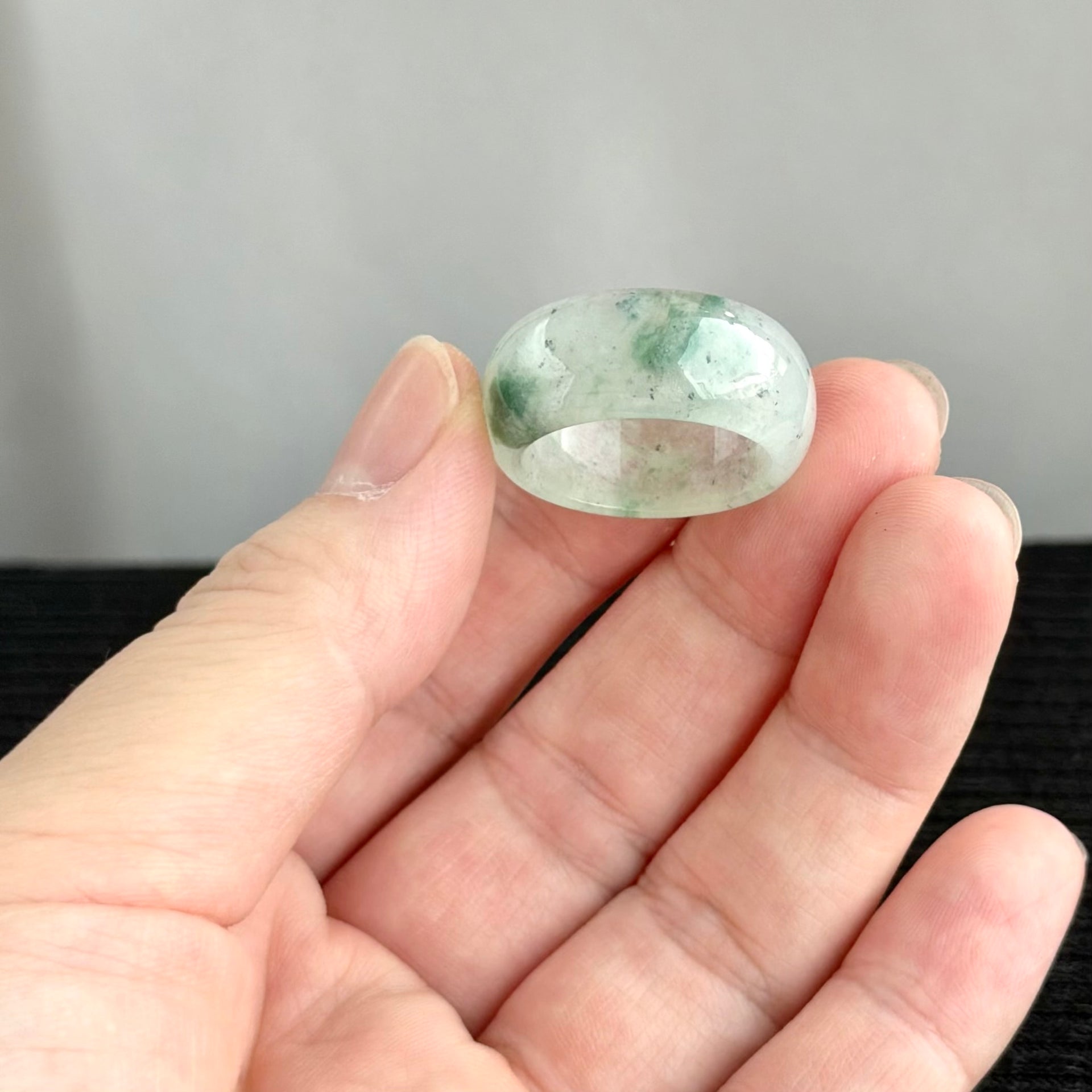 The Stardust Galax: Cosmic Ink 20mm Jadeite Ring 星辰流光